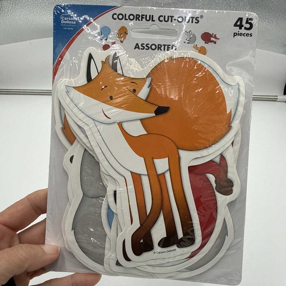 Carson-Dellosa Colorful Cut-Outs 45 Fox Designs